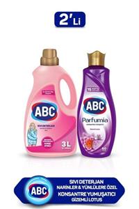 ABC Sıvı Çamaşır Deterjanı Narinler 3l+ Konsantre Yumuşatıcı Gizemli Lotus 1,44l