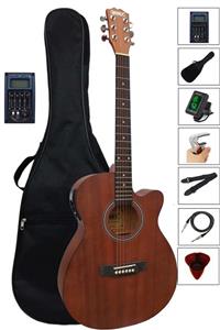 Midex Phx-188eq Set Masif Ağaç Elektro Akustik Gitar 4/4 (ÇANTA TUNER ASKI CAPO JAK KABLO)