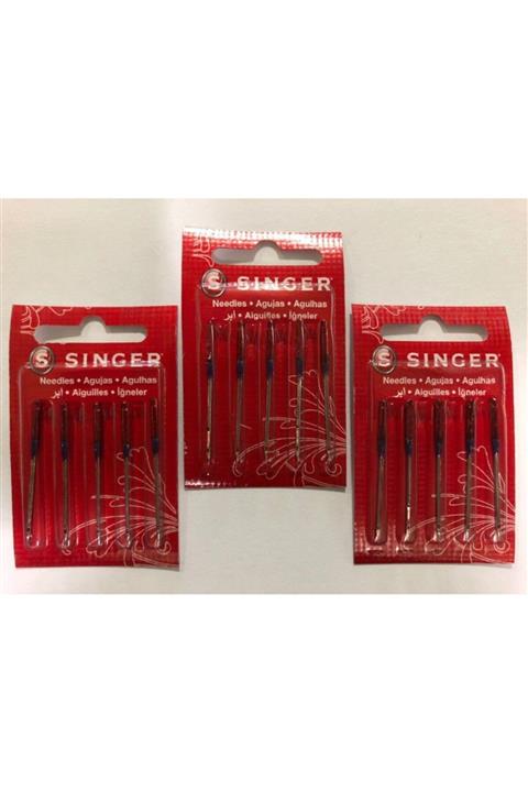 SİNGER 3 Paket 16 Numara Dikiş Makinası Iğnesi (kalın Kumaş)