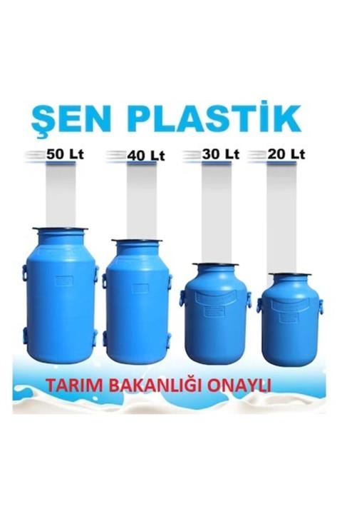 ŞEN PLASTİK Süt Güğümü Içi Beyaz 30 Litre Lt Tarım Bakanlığı Onaylı