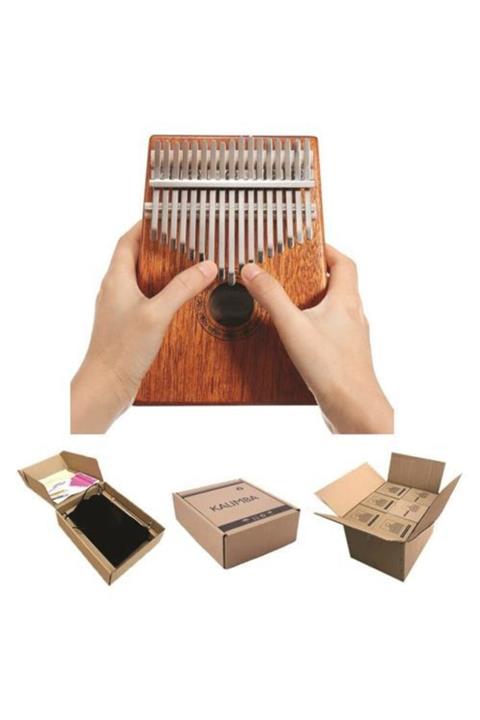 KÖHNER 17 Tuşlu Maun Başparmak Piyanosu Kalimba Seti