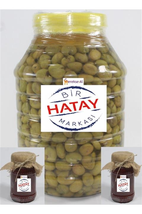 söylemez zeytincilik 3'lü Paket 1kg Domates Salçası 1kg Biber Salçası Tatlı 3 kg Yeşil Zeytin