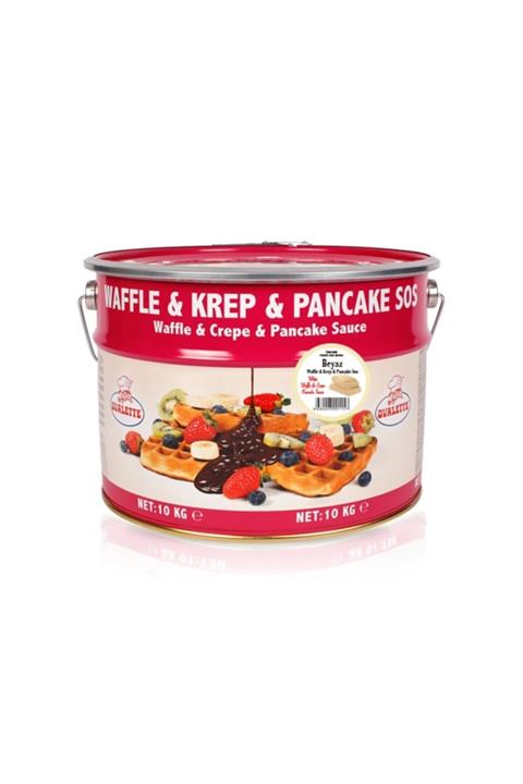 Katsan Ovalette Waffle & Krep Sos Beyaz 10 Kg