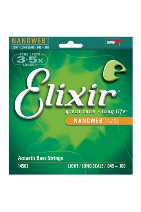 Elixir 14502 Akustik Bas Gitar Teli *long Scale*