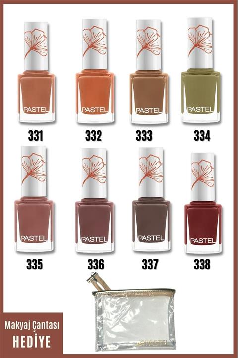 Pastel Trend Kış Oje Serisi 8'li Set 331-332-333-334-335-336-337-338