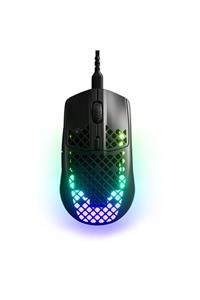 SteelSeries Aerox 3 - Ultra Hafif Gaming Mouse - 8,500 CPI TrueMove Core Optik Sensör - Suya Dayanıklı – Siyah