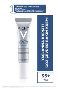 Vichy Liftactiv Supreme Yaşlanma Karşıtı Göz Çevresi Bakım Kremi 15 ml 3337871323332