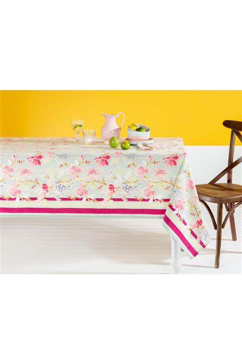 Madame Coco Lafayette Polycotton Masa Örtüsü - Yeşil - 160 X 200 Cm