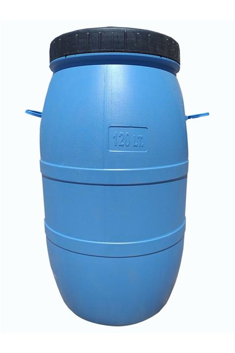 ŞEN PLASTİK 120 Litre Varil Plastik Zeytinyağ Turşu Yağ Şarap Bidonu İçi Beyaz Tarım Bakanlığı Onaylı