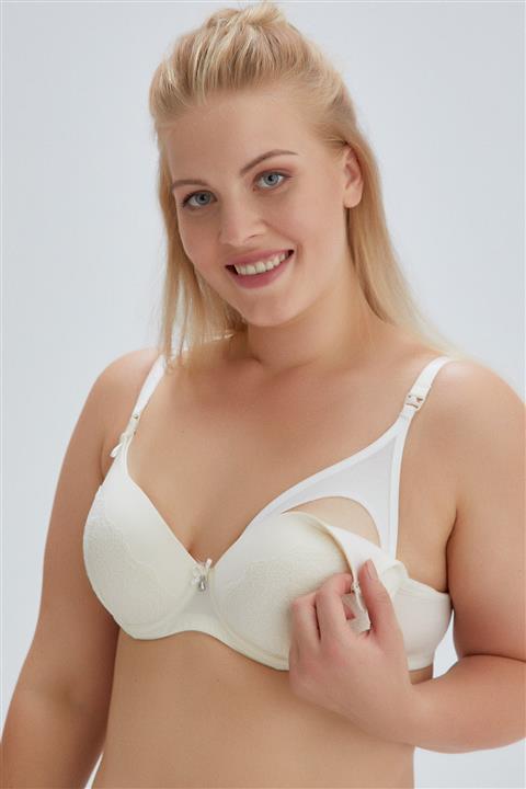 Dagi Kadın Ekru Ashley Balenli Emzirme Sütyeni
