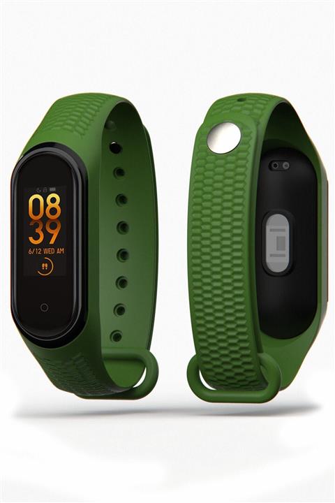 PUFWİN Xiaomi Mi Band 3 Ve 4 Uyumlu Kabartma Desenli Kordon