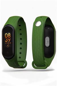 PUFWİN Xiaomi Mi Band 3 Ve 4 Uyumlu Kabartma Desenli Kordon