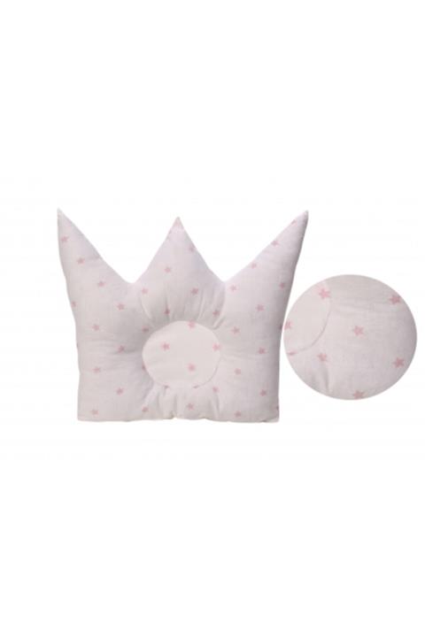 SafeMom Kral Tacı Düz Kafa Yastığı - Pembe