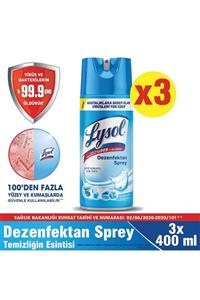 Lysol Dezenfektan Sprey Temizliğin Esintisi 3'lü, Yüzeyler için, 3x400 ml