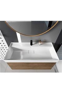 TURKUAZ Seramik Sharp Etajerli Lavabo 80 X 48 Cm