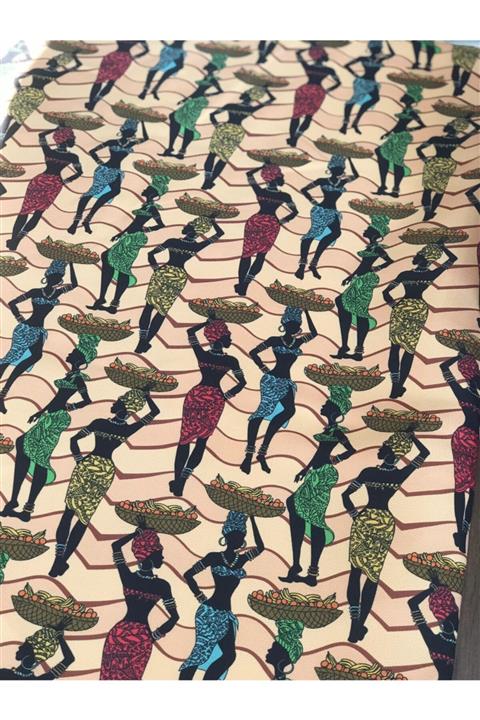 miyaçantakumaş Moda Kadın Dijital Baskılı Kumaş