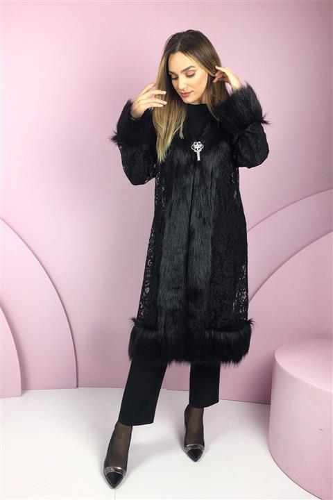 Nelly Kadın SiyahTesettür Abiye Ceket