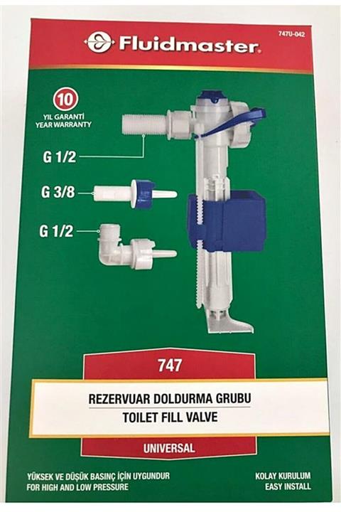 Fluidmaster Vitra,kale,serel,creavit,bocci Uyumlu(germany)gömme Rezervuar Doldurma Grubu / Şamandıra