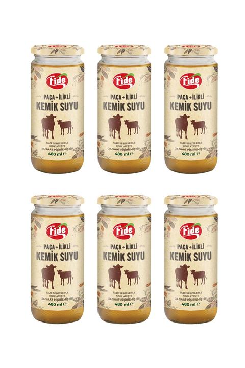FİDE Paça + Ilikli Kemik Suyu 6 X 480 ml