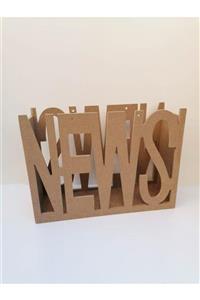 Baykon Ahşap Gazetelik News 43x15x27 Cm