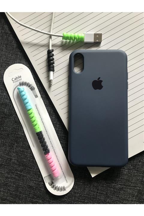 SUPPO Iphone Xs Max Logolu Lansman Kılıf+kablo Koruyucu