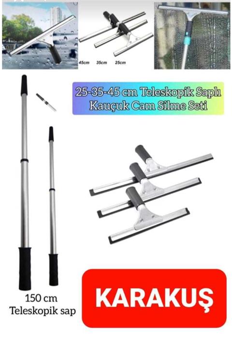 KARAKUŞ 1 Takım Silecek Kafa Dayanıklı Pratik Kullanışlı Pencere Yıkama Sileceği