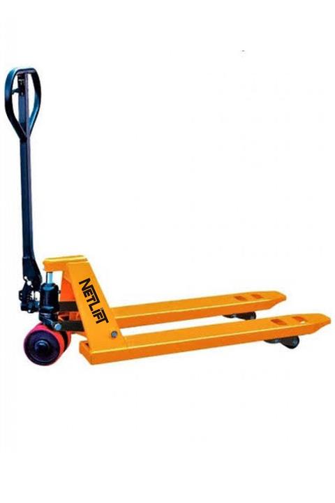 NETLİFT 2500 Kg Kaldırma Kapasiteli Döküm Pompa Transpalet Sarı