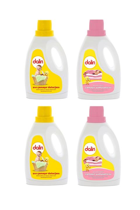 Dalin Sıvı Deterjan 1500 Ml (2 Adet) + Bahar Ninnisi Çamaşır Yumuşatıcısı 1500 Ml (2 Adet)