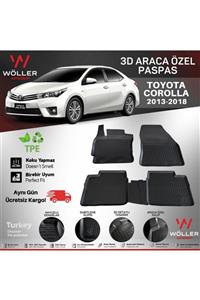 wöller Toyota Corolla Paspas 2013 2018 Arası 3d Havuzlu Paspas