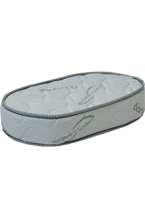 Opalin 45X80 OPALİN Ahşap Sepet Beşik Yatağı Bamboo Oval Beşik Yatağı