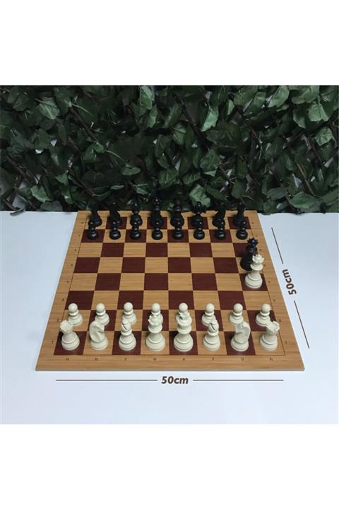 Yeni Satranç Profesyonel Satranç Taşları (95mm) - Mdf Zemin