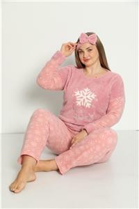 BERİN HOMEWEAR Kadın Kışlık Polar Pijama Takımı