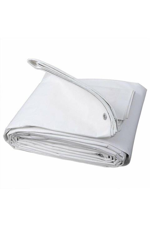 Edoplast 5x7 Metre Beyaz Ebatlı Pvc Branda Gölgelik Su Geçirmez Çadır Branda Tente