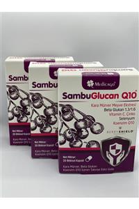 Sambucol Medicago Sambuglucan Q10 Kara Mürver 20 Kapsül 3'lü