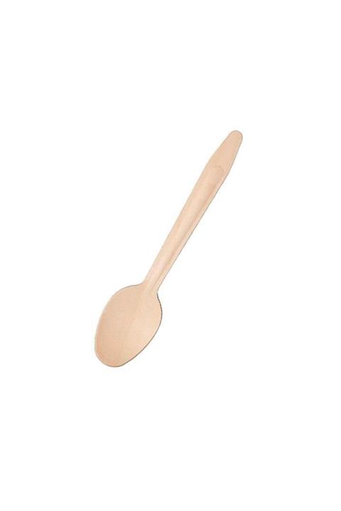 1001 Ambalaj Ahşap Kaşık 16,5 Cm Tip 2 Ext 100 Adet (3c2c)
