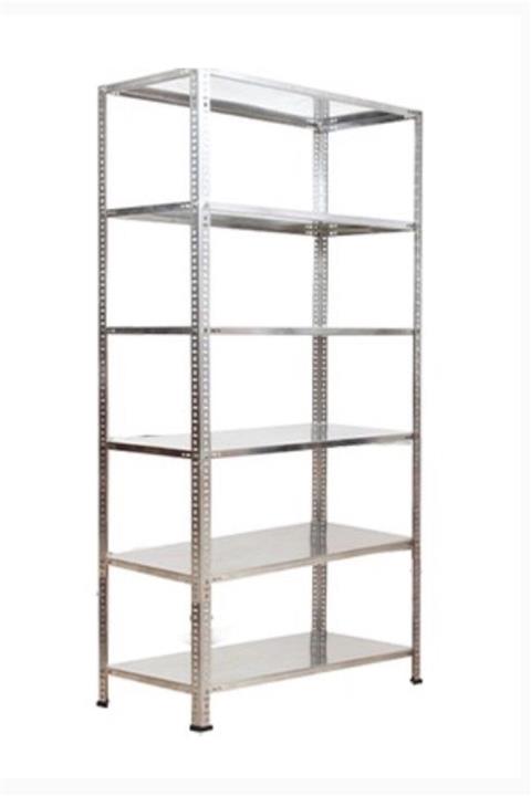 Herrafburada Galvanizraf 6 Katlı Galvaniz Çelik Raf Arşiv Rafı Depo Rafı Kiler Rafı 31x60x200