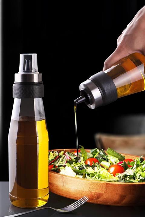 Kitchen Life 2 Adet 750 Ml Akıllı Damlatmaz Cam Yağlık