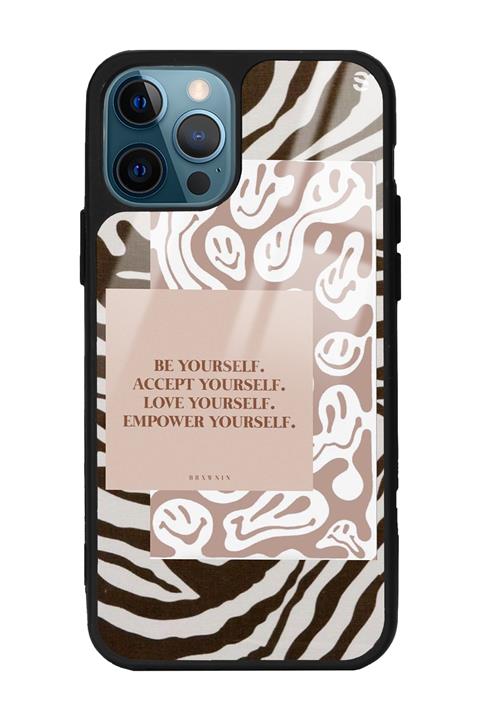 Spoyi Iphone 12 Pro Max Emoji Zebra Tasarımlı Glossy Telefon Kılıfı