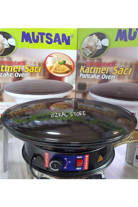 Mutsan 55cm! Elektrikli Lüks Termostatlı Ekmek,börek,gözleme Ve Katmer Sacı Jumbo Boy!