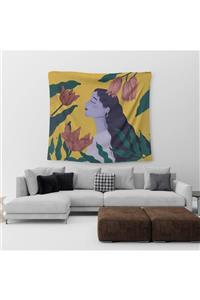 ECODECO Eco-woman 150x150 Cm Duvar Örtüsü / Piknik Örtüsü / Masa Örtüsü