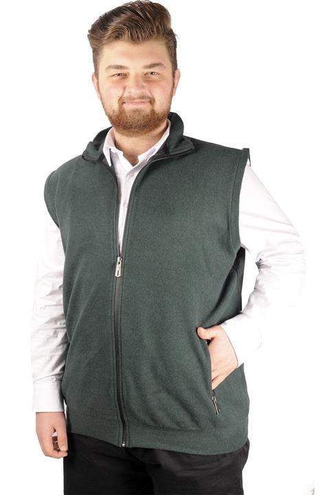 ModeXL Erkek Yelek Recycle Selanik Zippered B21525 Nefti.