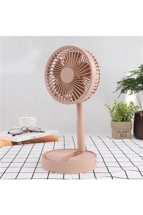 Butfulake Taşınabilir Fan Ve Portatif Masaüstü Kademeli Ayarlanabilir Şarjlı Vantilatör