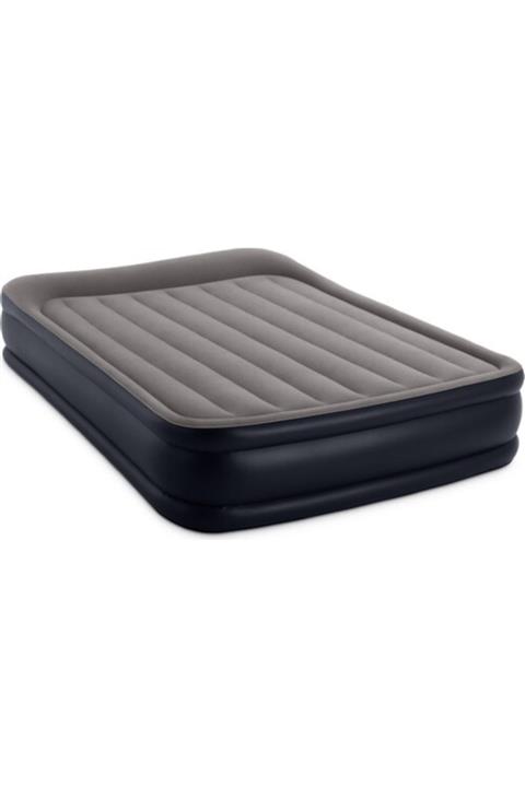 Intex Elektrikli Çift Kişilik Queen Deluxe Şişme Yatak Fiber-tech