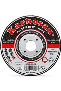 KARBOSAN Paslanmaz Çelik ( Inox ) Kesme Diski-aa 54 R Bf80  115 X 1.0 X 22.23