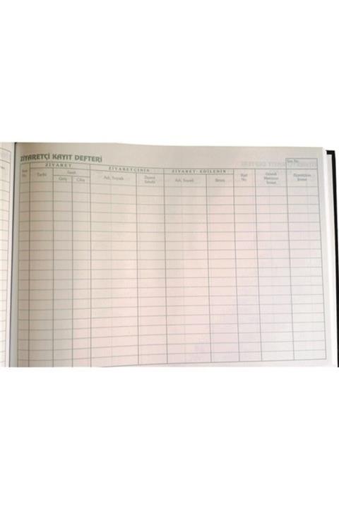 ÖZKAN Ziyaretçi Kayıt Defteri Ciltli 96 Yaprak