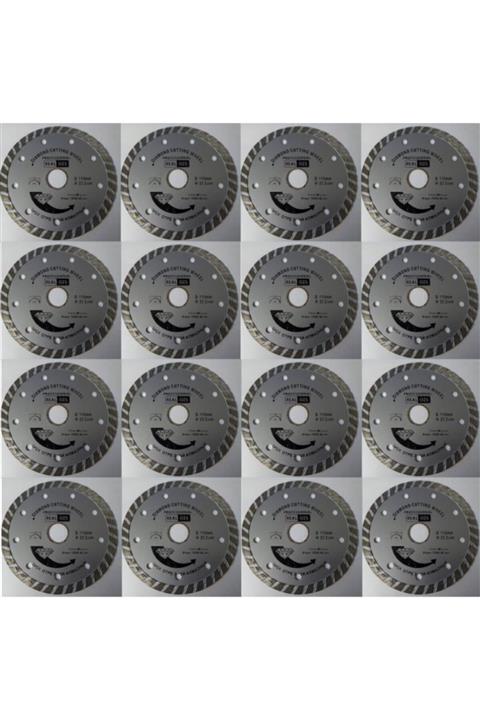 Tvet 16 Adet Granit Elmas Fayans Seramik Kesme Diski 180mmx22.2mm