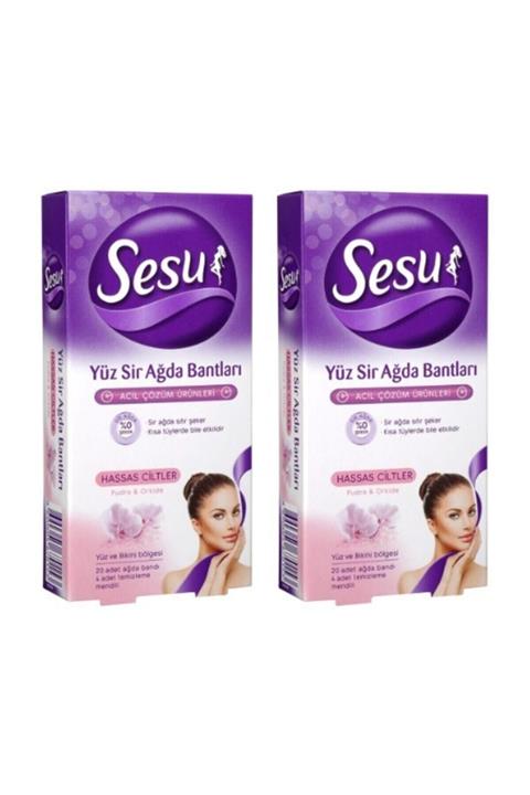 Sesu Yüz Ağda Bandı Hassas Ciltler 20 Li X 2 Adet 123239