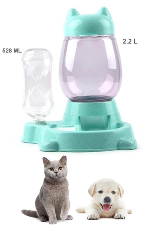 Velina Home Otomatik Hazneli Kedi Köpek Mama Ve Su Kabı