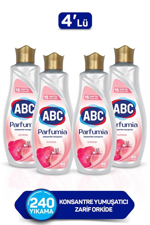 ABC Parfumia Zarif Orkide Konsantre Yumuşatıcı 1440 Ml 4'lü Seti