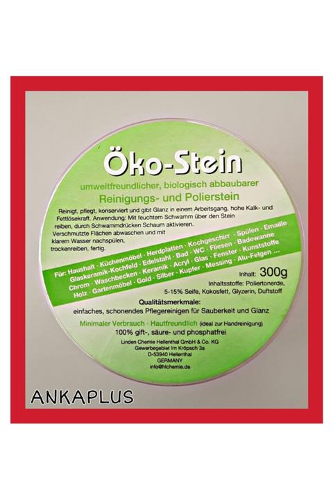 Öko Stein Inox Çelik Evye Döküm Emaye Cam Ocak Temizleyici Pasta